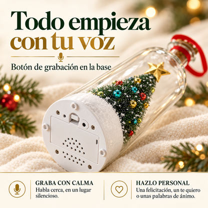 Adorno navideño con mensaje de voz
